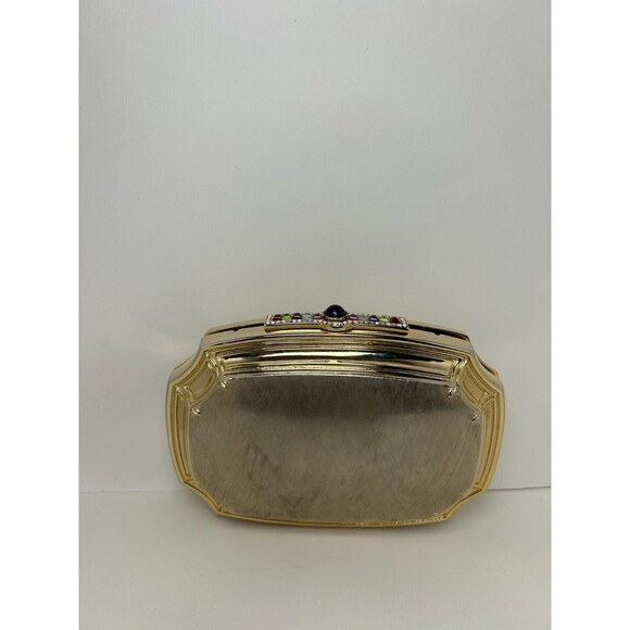 Vintage Judith Leiber Convertible Minaudiere with Crystal and Gemstone Clasp - Picture 6 of 10
